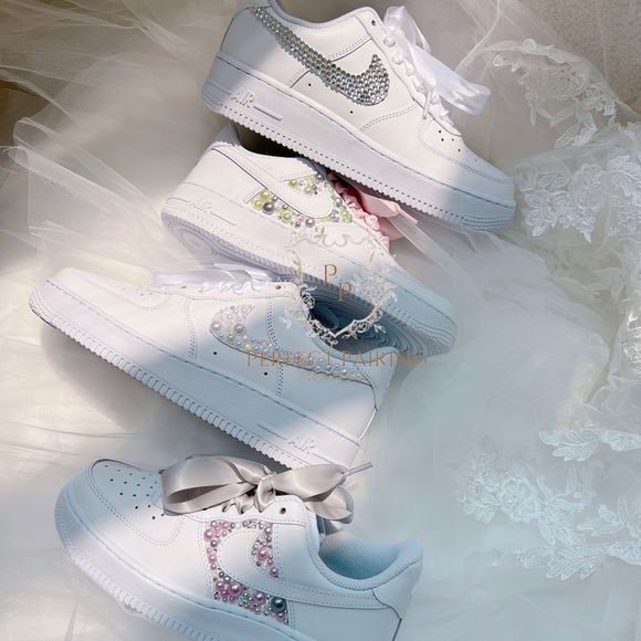 Wedding sneakers wedding air force 1/custom name and date - Picture 4 of 11